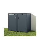 Holmberg accessories household garbage can box for 2x 60l/120l/240l boxing anthracite