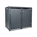 Holmberg accessories household garbage can box for 2x 60l/120l/240l boxing anthracite