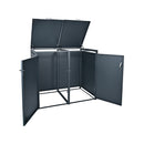 Holmberg accessories household garbage can box for 2x 60l/120l/240l boxing anthracite