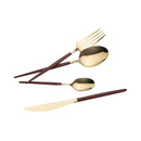 Berlinger Haus Küchenbarf Haus 24 Posate parziale Set Bordeaux/Champagne Leonardo Collection