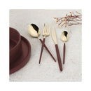 Berlinger Haus Küchenbarf Haus 24 Posate parziale Set Bordeaux/Champagne Leonardo Collection