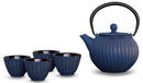 Easy Life Tea Eknenet con 4 tazze, 500 ml, ghisa, blu 055.500.002