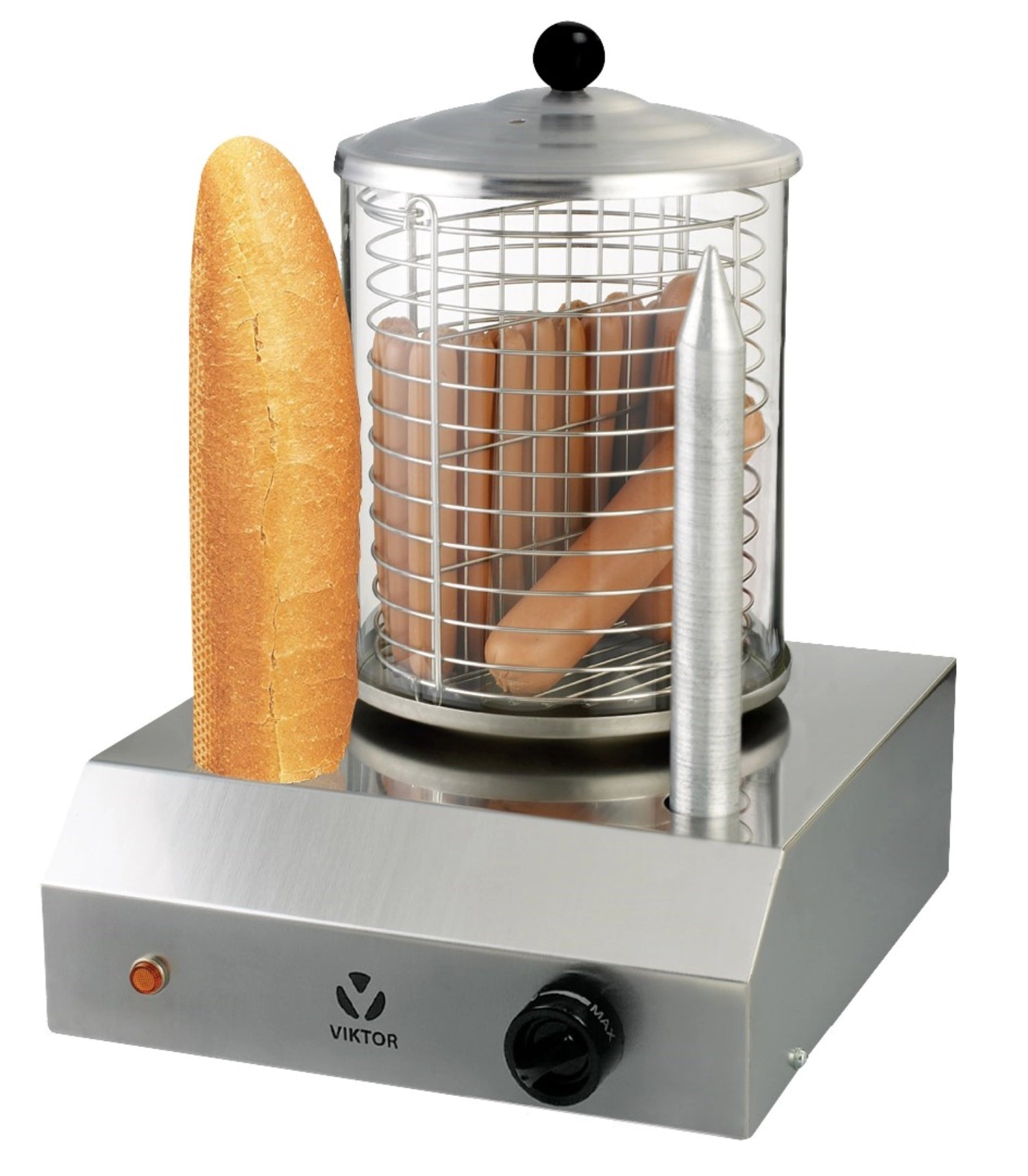 Beeketal 'BHG07' XL Profi Gastro Hot Dog Maker mit 4 Heizspießen und 170 mm Korbdurchmesser, Edelstahl Hot Dog Maschine zum erhitzen von Würsten und aufwärmen von Hot Dog Brötchen Beeketal 'BHG07' XL Profi Gastro Hot Dog Maker mit 4 Heizspießen und 170 mm Korbdurchmesser, Edelstahl Hot Dog Maschine zum erhitzen von Würsten und aufwärmen von Hot Dog Brötchen