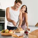 Taglie di tagliere del pane continente strofinato, 45x26x2 cm 3078