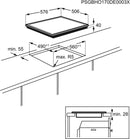 Electrolux Glass Ceramic Hob GK58CCN, servizio esterno