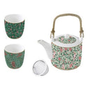 Easy Life Floral Fantasy Teapot 600 ml con infusione e 2 tazze ELR1467fasy