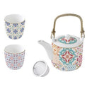 Easy Life Siracusa Teapot 600 ml con infusione e 2 tazze di ELR1467SIRA