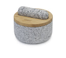 Joseph Joseph Mörser Stössel Dash Mörser Stössel made of granite with bamboo lid JJ20176