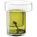 LSA plant pot Balcony self -watering H19 Ø16 cm clear/olive green LSABD01