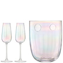 LSA Pearl Champagner Set 250ml, H24,5 cm - Perlmutt Lsape32