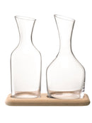 Lsa water wine carafe set Wine lower part from oak lsawi25