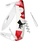 SWIZA Schneidwerkzeuge Taschenmesser Schwingen Rot/Weiss Medium