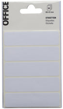 Étiquettes de bureau / papeterie blanc 82x21mm 30 pièces