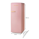 Domo Fridge Retro DO91708R, Pink, 218 L