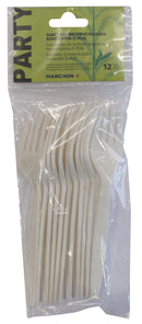 FORCHIO PARTY 17,5 cm Bio CPLA 12 pezzi