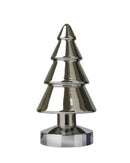 SOMPEX Christmas lights Winterlight, chrome, fir tree, LED, height: 26 cm