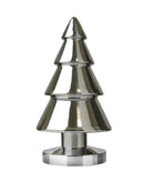 SOMPEX Christmas lights Winterlight, chrome, fir tree, LED, height: 34 cm