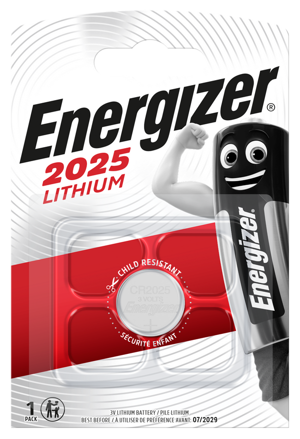 Energizer CR 2025 Lithium 3.0V FSB-1 CR 2025 Lithium 3.0V FSB-1