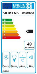 Cappuccio di estrattore Siemens IQ300, cappuccio da parete, 90 cm, acciaio inossidabile