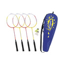 Schildkröt loisir badminton-set 4 raquette 2 boules dans un sac de transport