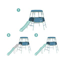 TP TOYS LEISURE Cadre d'escalade en plein air avec hauteur de diapositive réglable