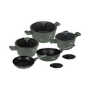Berlinger Haus Küchenbedarf Haus 10-teiliges Kochgeschirr-Set Matte Green Collection