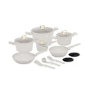 Berlinger Haus Kochgeschirr-Set Haus 15-teilig matt cream Sahara Collection