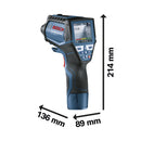 Bosch Professional Bohren & Schrauben GIS 1000 C Temperaturmessgerät mit L-BOXX 136
