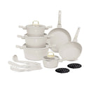Berlinger Haus Kochgeschirr-Set Haus 15-teilig matt cream Sahara Collection
