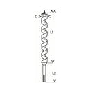 Bosch Professional Accessories construction machinery wooden snake drill six -cant 30x450mm