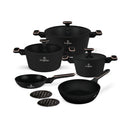 Berlinger Haus Küchenbedarf Haus 10-teiliges Kochgeschirr-Set Black Rose Collection