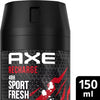 Axe Deo Deodorant Bodyspray Recharge Sport Fresh 150ml
