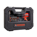Hermann battery drilling screwdriver 12V 1x1.3ah including suitcase