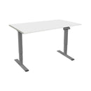 Tableau de bureau réglable de la hauteur Contini 1.4x0,8 m gris / cadre Gray Ral 7045