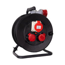 Rouleau de câble Ekström KR25M 5x1,5 mm2 1x CEE 16A et 2 X T25