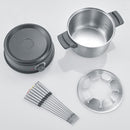 Set di fondu severin fo2470 in acciaio inossidabile, nero