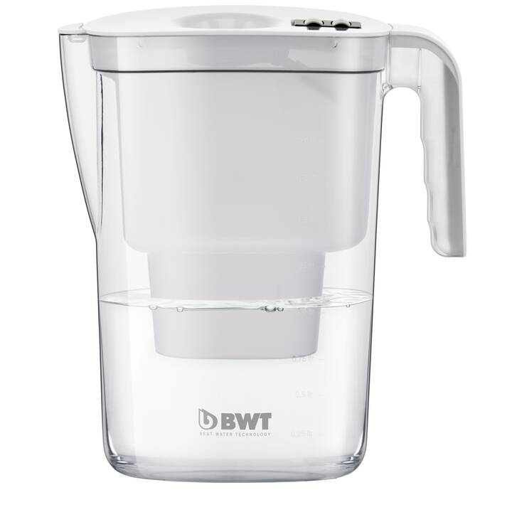 BWT Tischwasserfilter Krug, Vida White 2.6 l man. timer 3x Mag