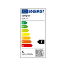 Lampadaire sompex bling LED 128 cm noir