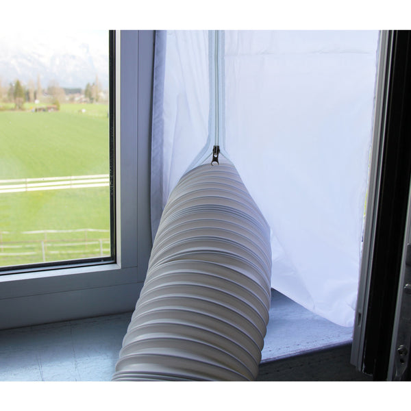 Kibernetics window sealing for mobile air conditioners
