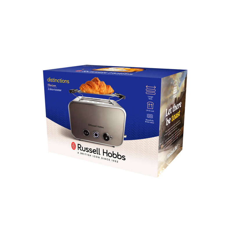 RUSSELL HOBBS Toaster 26432-56 Distinctions 2S Titanium