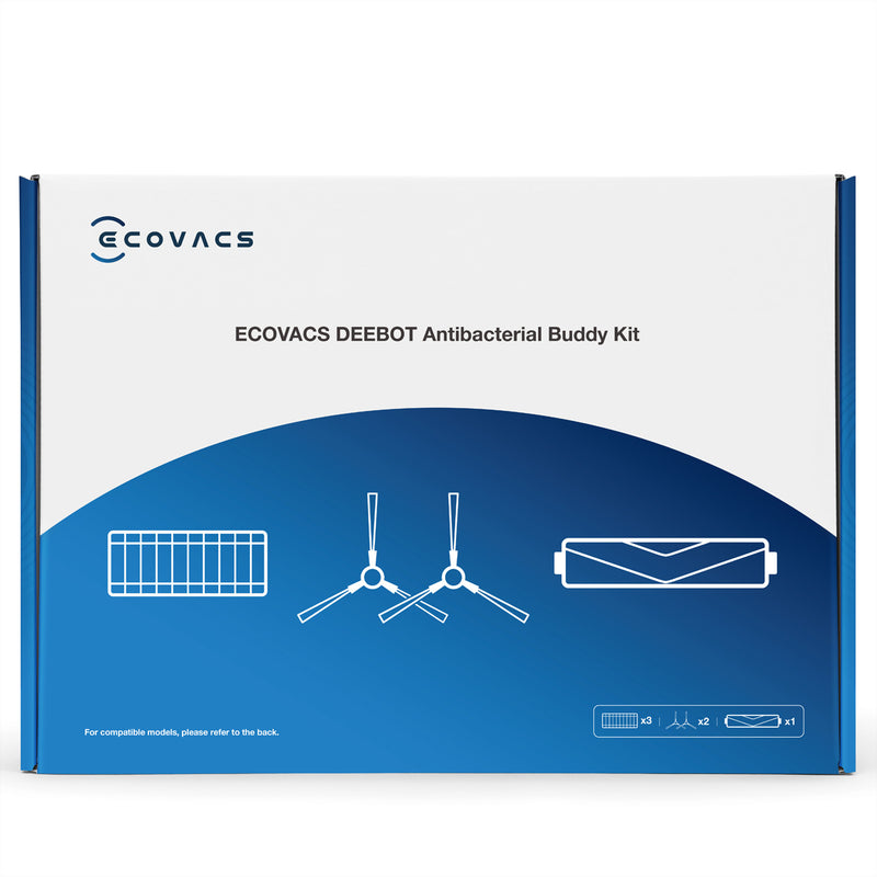 Ecovacs Remplacement Set antibactérien, sur T9, T9 +, T8, N8, N8 Pro, N10, Deebot