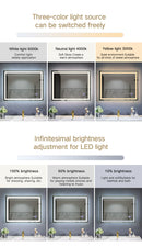 Spa Solutions LED Spiegel Mirrora High End With all functions 180 cm x 80 cm