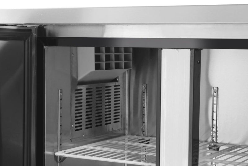 HENDI Tiefkühltisch zweitürig 220 L Kitchen Line