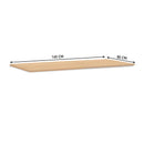 Table de meubles de bureau Contini Top 1,6x0,80 m rectangulaire