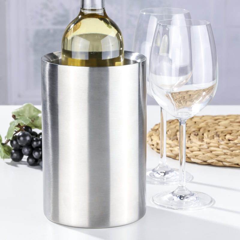 FS-STAR Küchenbedarf Weinkühler aus Edelstahl doppelwandig