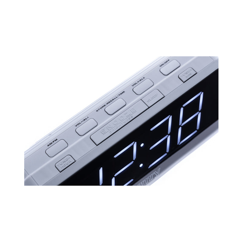 Camry accessories household radio alarm clock silver black