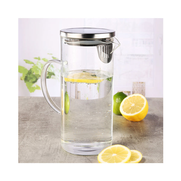 FS star kitchen need refrigerator jug ​​1.3l made of glass with stainless steel lid