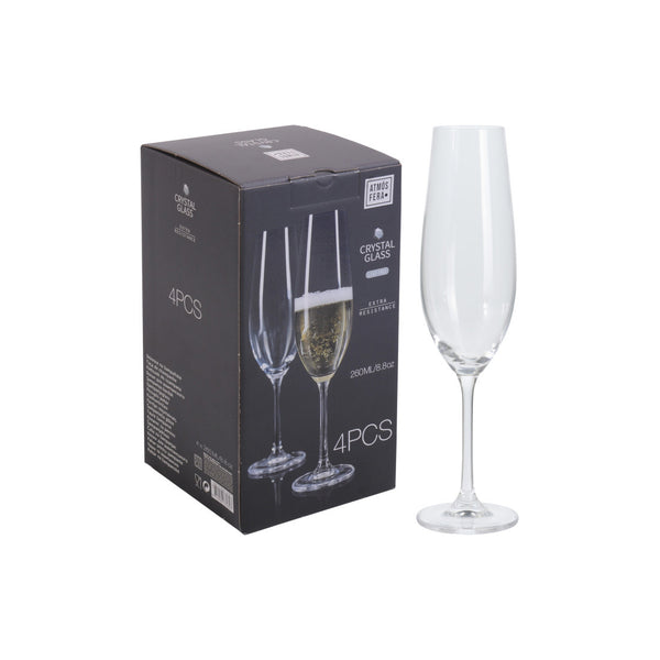 FS-STAR Küchenbedarf Champagnerglas 260 ml 4 Stück