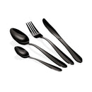 Berlinger Haus Küchenbedarf Haus 24-teiliges Besteck-Set schwarz
