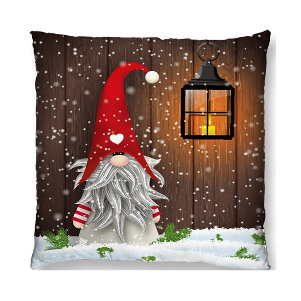 Dameco Christmas Led Pillow elf and lantern 40x40cm
